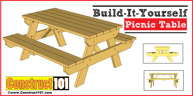 Traditional Picnic Table Plans woodworking plan