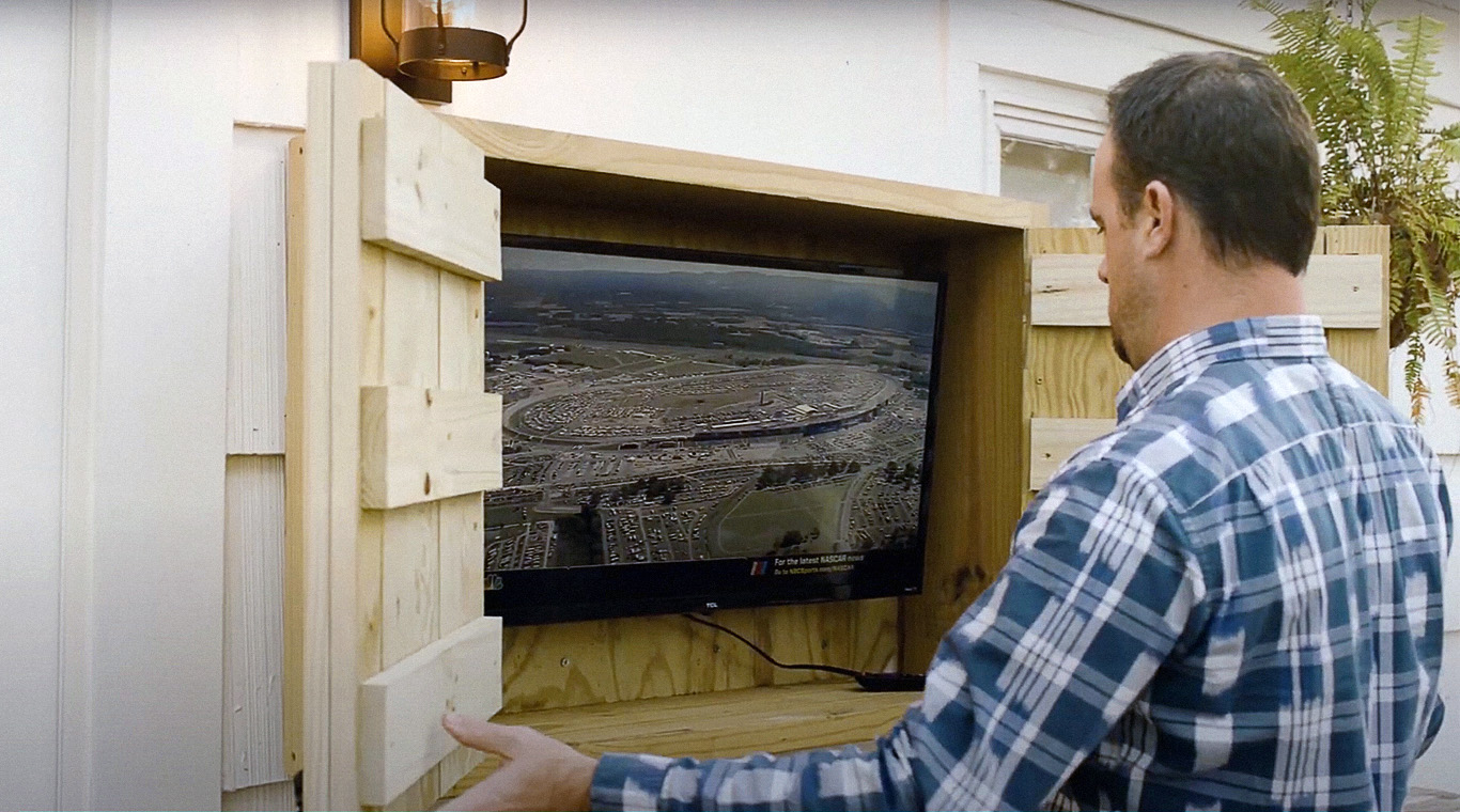 Outdoor TV Cabinet woodworking plan