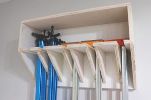 Space-Saving Workshop Clamp Rack woodworking plan