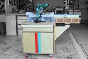 Mobile/Modular Miter Saw Station w/ Storage - Image 1