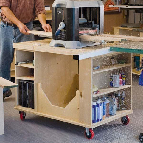 Woodworking Project Paper Plan to Build Flip-Top Cart woodworking plan