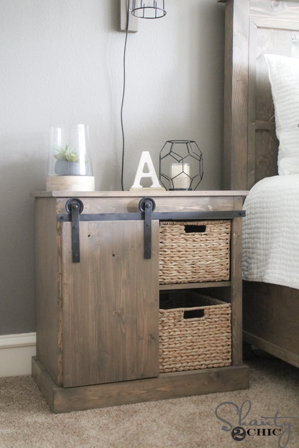 Sliding Barn Door Nightstand – DIY - Image 1