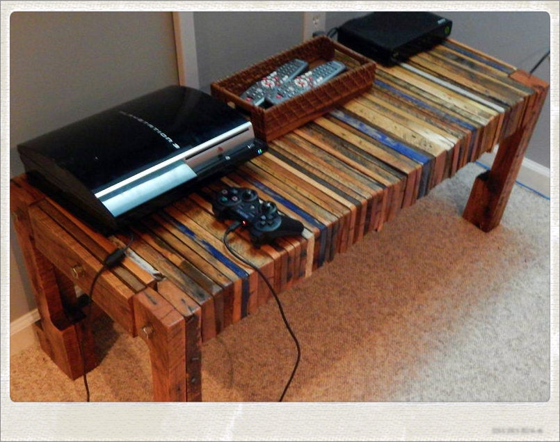 Pallet Wood TV Console Table - Image 1