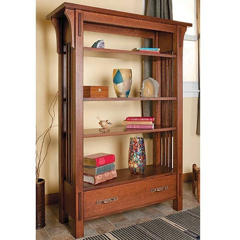 Arts & Craft Bookcase – Downloadable Plan woodworking plan