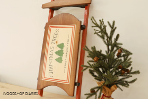Simple Wooden Christmas Sled - Image 1