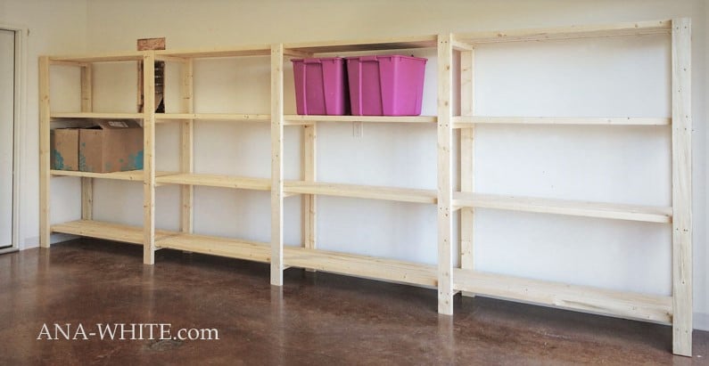 DIY Garage Shelves [Freestanding] woodworking plan
