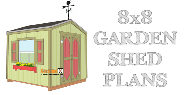 Garden Shed Plans – 8×8 – Step-By-Step - Image 1