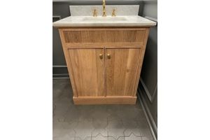 Fluted Bathroom Vanity woodworking plan