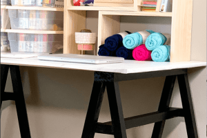 DIY Sawhorse Craft Desk - Image 1