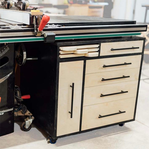 Table Saw Storage Cabinet Plan - Image 1