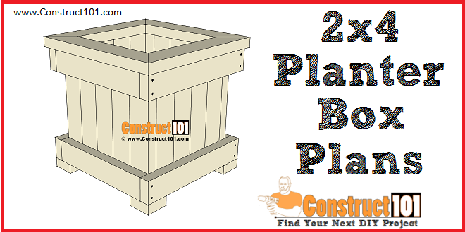 2×4 Planter Box Plans | Free PDF Download - Image 1