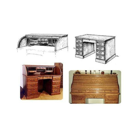 Twin Tambor Roll Top Desk Woodworking Plan woodworking plan