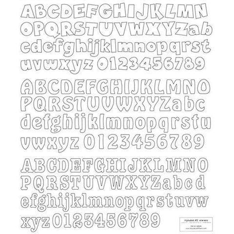 Woodworking Project Paper Plan to Build Letters & Numbers Alphabet 2 - Image 1