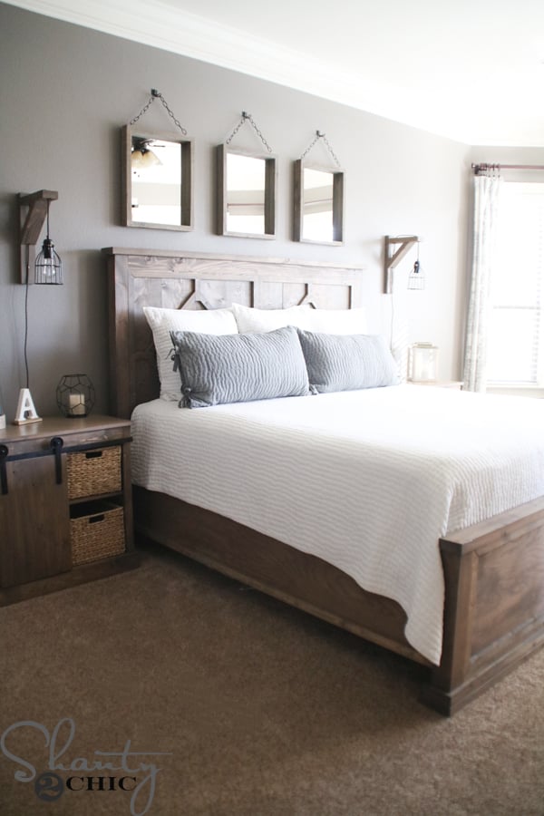 DIY Rustic Modern King Bed - Image 1
