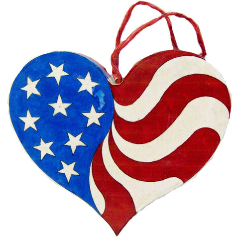 Patriotic Heart Woodworking Pattern and Picture - Image 1