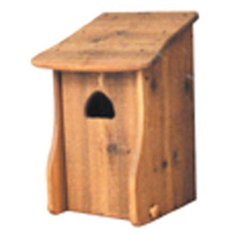 Woodworking Project Paper Plan to Build Wood Duck House with Slant Roof - Image 1