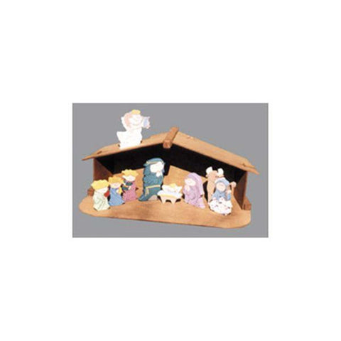 Woodworking Project Paper Plan to Build Small Nativity and Shelter woodworking plan