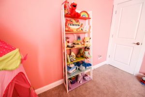 DIY Angled Ladder Toy Shelf - Image 1