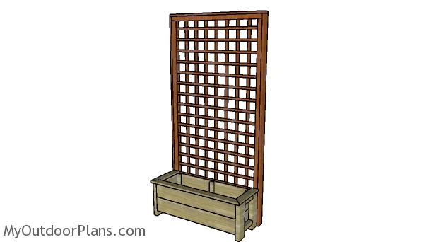 FREE PLANTER BOX WITH TRELLIS PLANS - Image 1