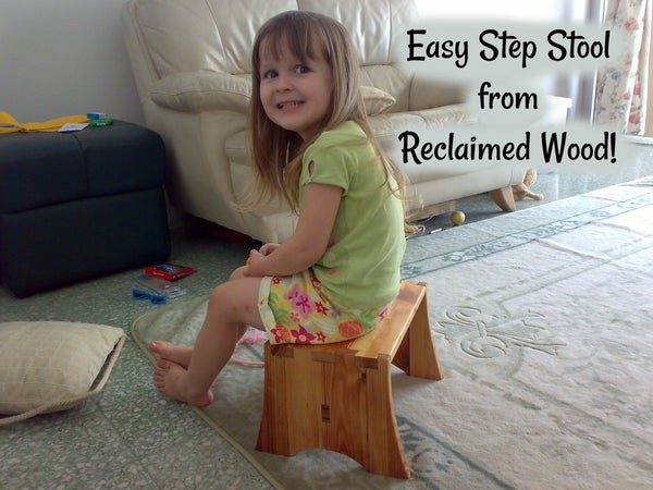 Step Stool From Reclaimed Bed Pallet woodworking plan