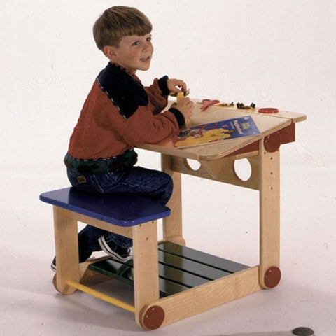 Woodworking Project Paper Plan to Build Activity Center Desk - Image 1