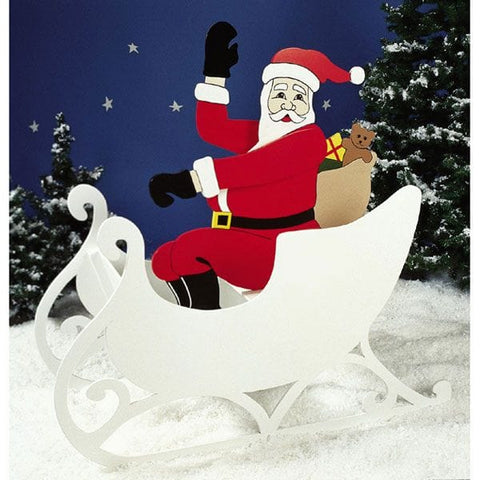 Woodworking Project Paper Plan to Build Sittin’ Pretty Santa - Image 1