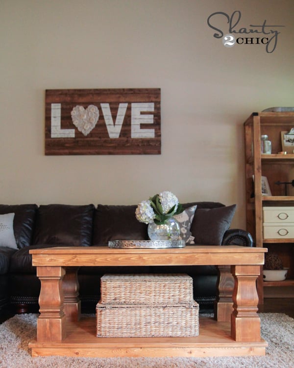 Modern Farmhouse Coffee Table woodworking plan