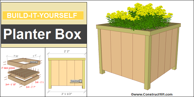 Planter Box Plans – Free PDF - Image 1