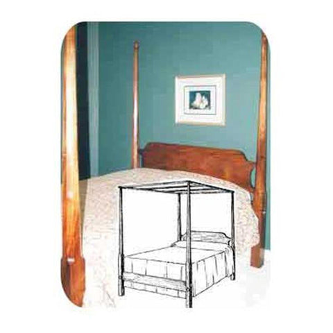 Woodworking Project Paper Plan to Build Pencil Post Canopy Bed - Image 1