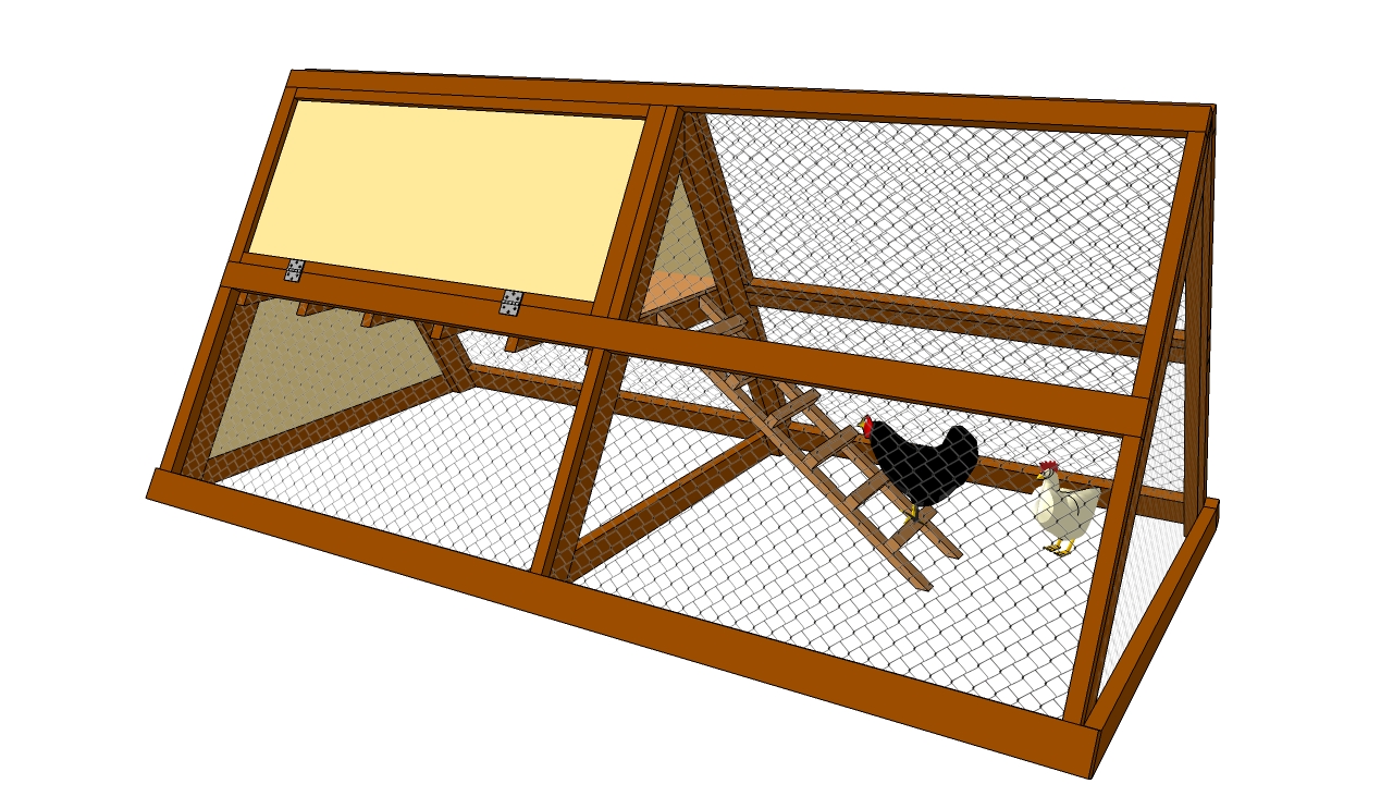 A FRAME CHICKEN COOP PLANS - Image 1