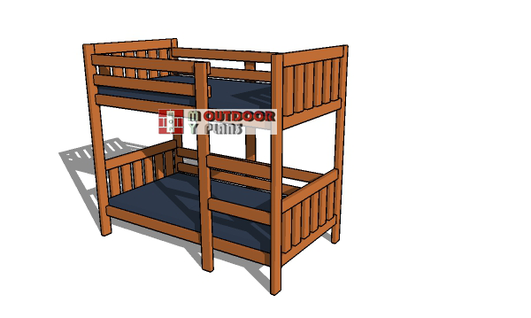 TWIN BUNK BED PLANS – PDF DOWNLOAD - Image 1