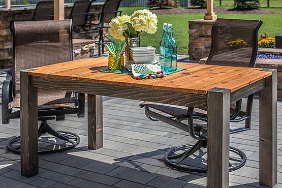 Cedar Patio Table - Image 1