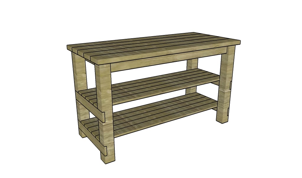 DIY KITCHEN ISLAND PLANS woodworking plan