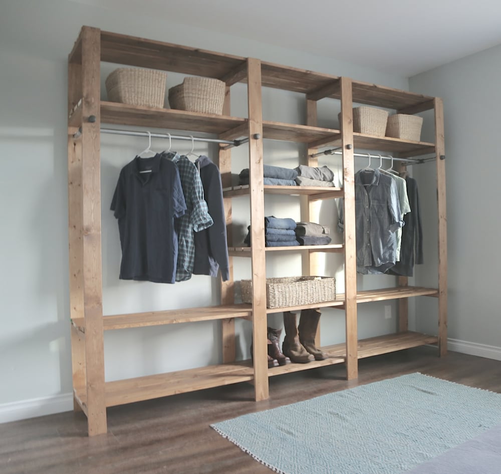 Wood Closet Shelving woodworking plan