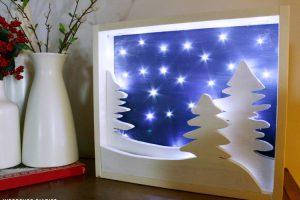 DIY Light Up Christmas Art - Image 1