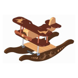 Rocking airplane kids toy plan woodworking plan