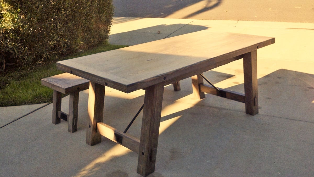 Benchright Industrial Farmhouse Table woodworking plan