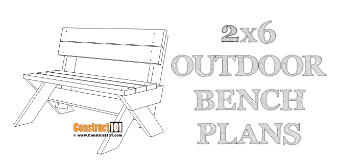 2×6 Outdoor Bench Plans - Image 1