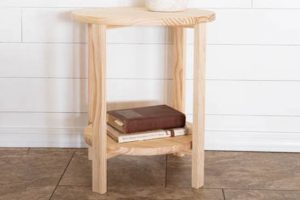 Simple Round Side Table - Image 1