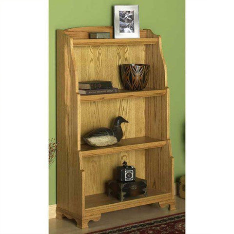 Downloadable Woodworking Project Plan to Build Solid Oak Bookcase woodworking plan