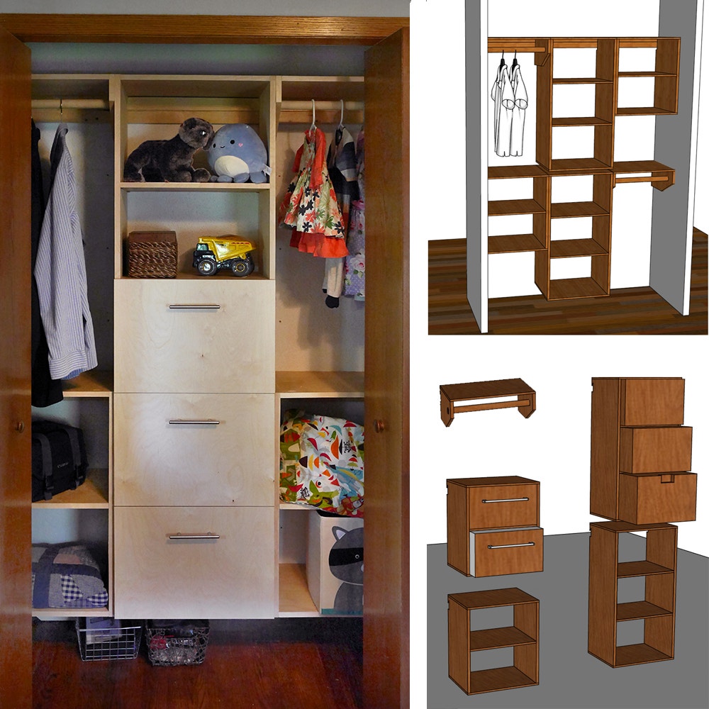 Closet Cabinet System Plan woodworking plan