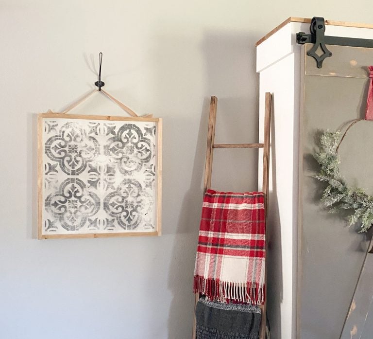 DIY Stenciled Wall Art - Image 1
