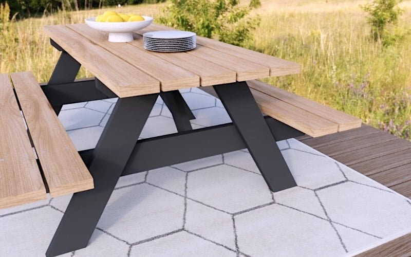 Easiest to Build Picnic Table Plans with Free PDF - Image 1
