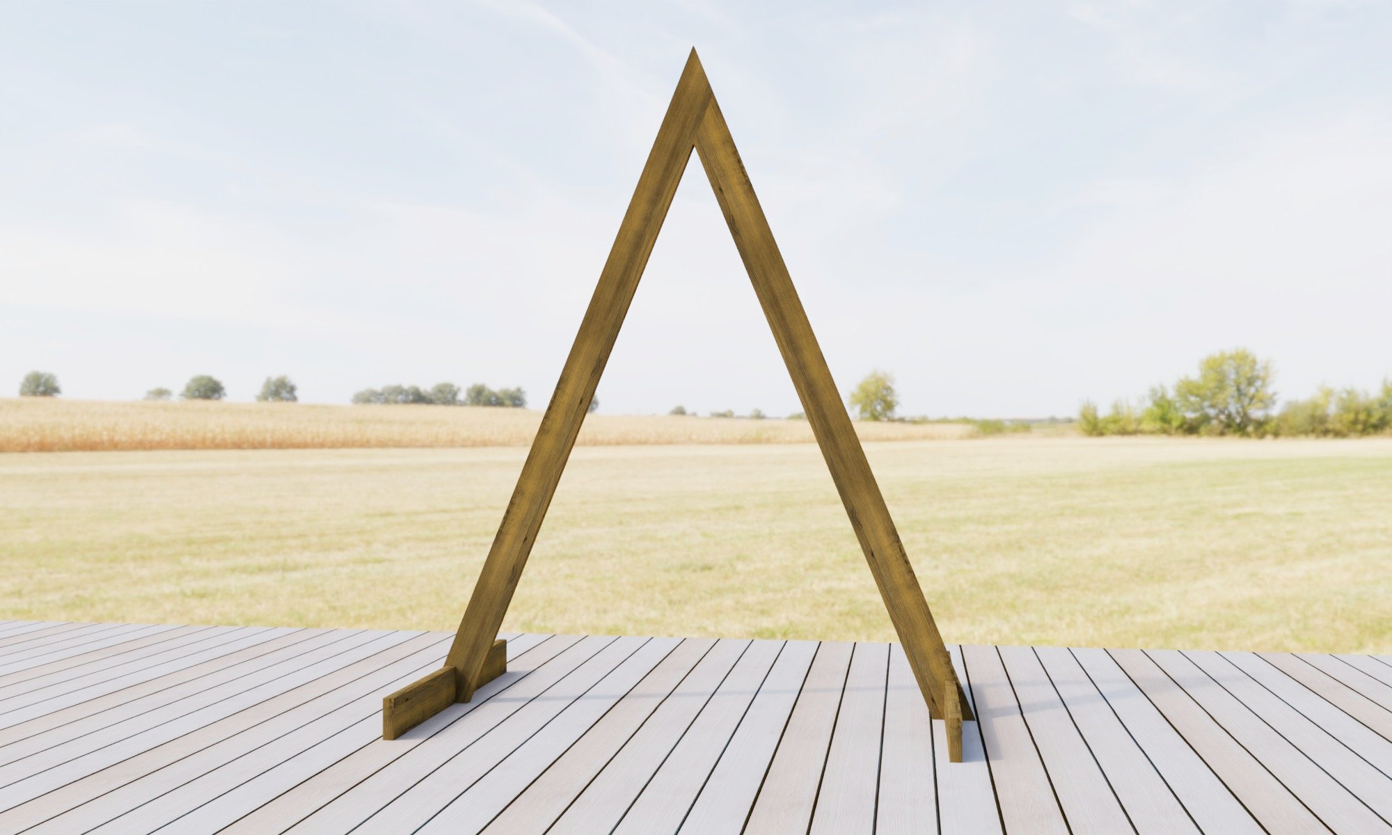 Triangle Wedding Arch – Free Plans with Cut List woodworking plan