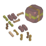 Wooden interlocking puzzle plan - Image 1