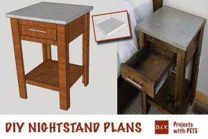 DIY Concrete and Wood Nightstand - Image 1
