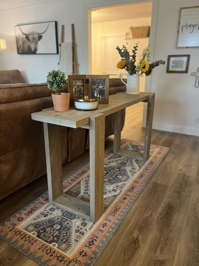 How To Make A Diy Console Table (Step By Step) woodworking plan