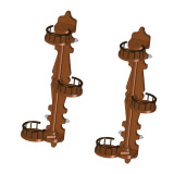 Wall mounted flower pot holder plan woodworking plan