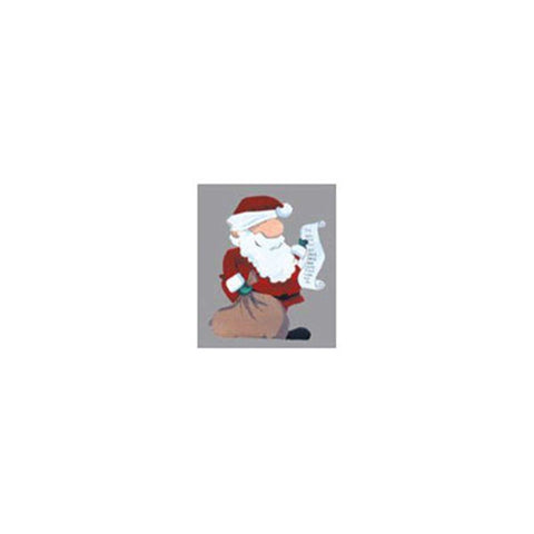 Woodworking Project Paper Plan to Build Santa with List - Image 1