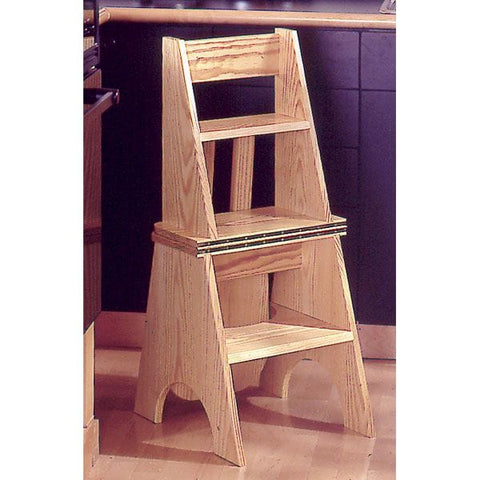 Woodworking Project Paper Plan to Build Two-In-One Seat/Step Stool - Image 1